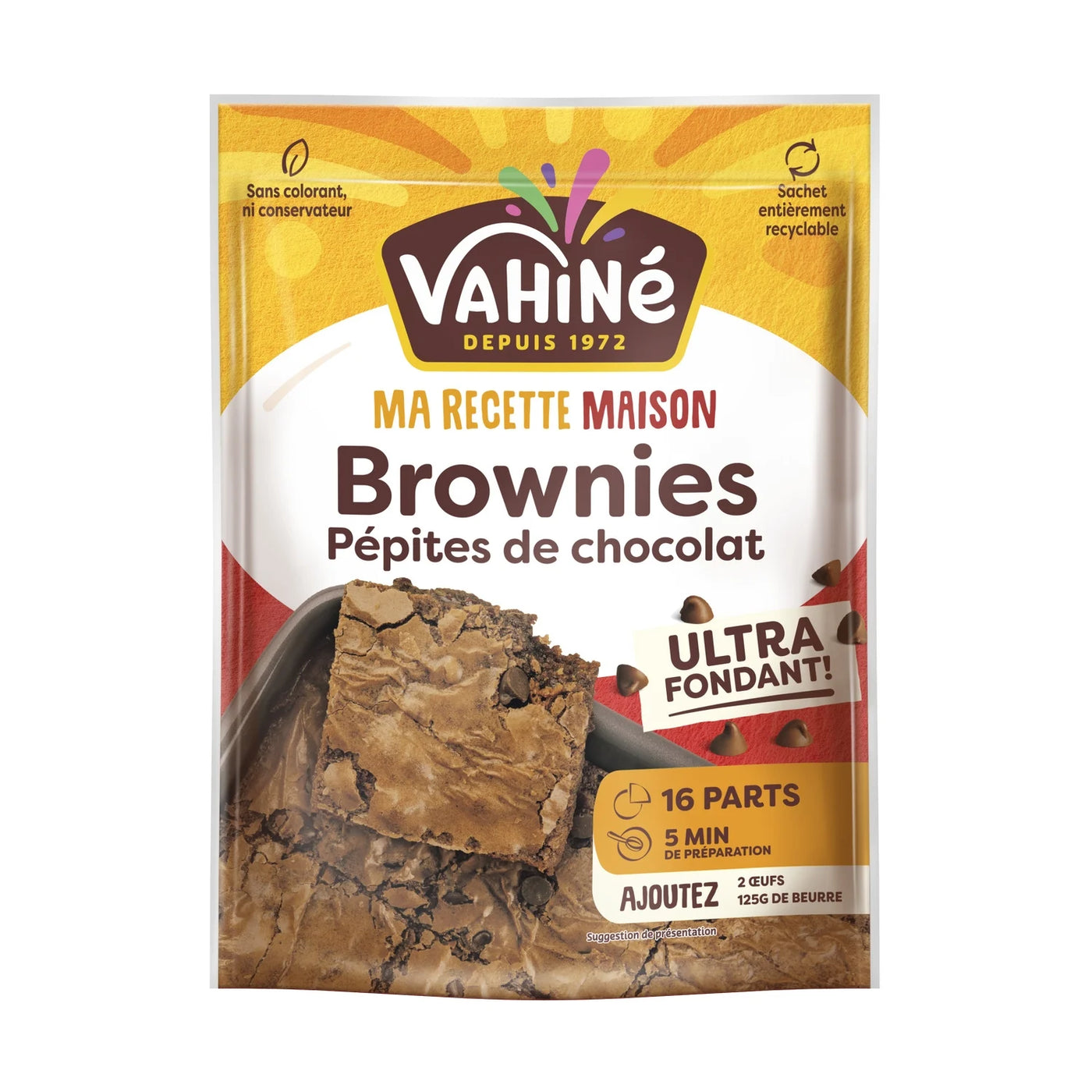 Vahine Preparation Pour Gateau Recette Gourmande Brownie Chocolat 330g