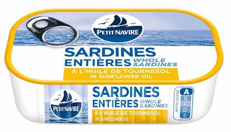 Petit Navire Sardine A l'huile de Tournesol 125g