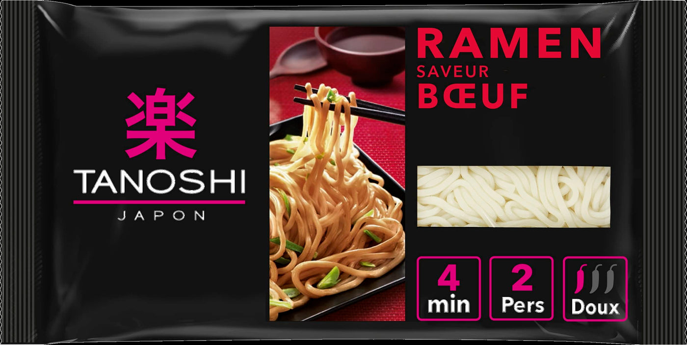 Tanoshi Ramen Boeuf 360g