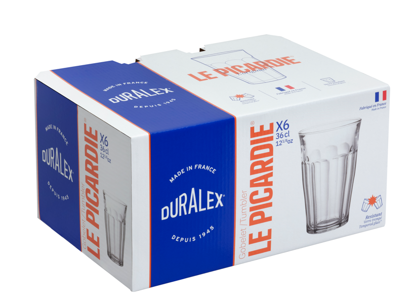 Duralex Picardie Uncoloured Highball 6X36cl