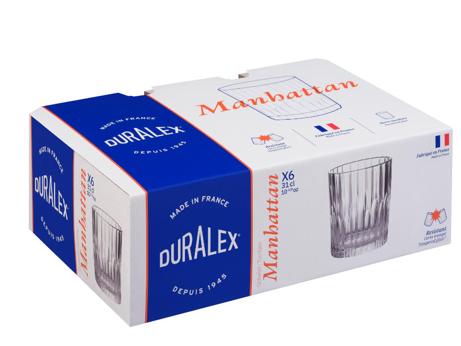 Duralex Manhattan Uncoloured Tumbler 6X31cl