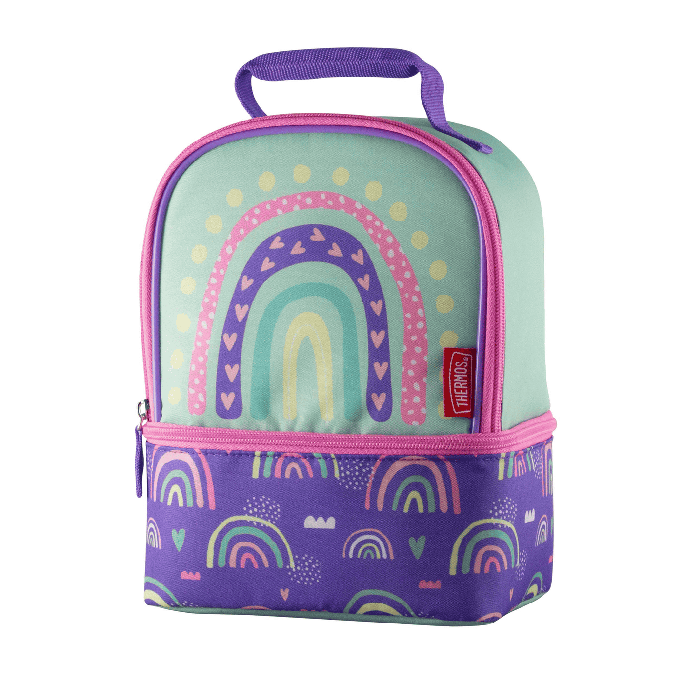 Thermos PEVA Dual Lunch Bag Rainbows