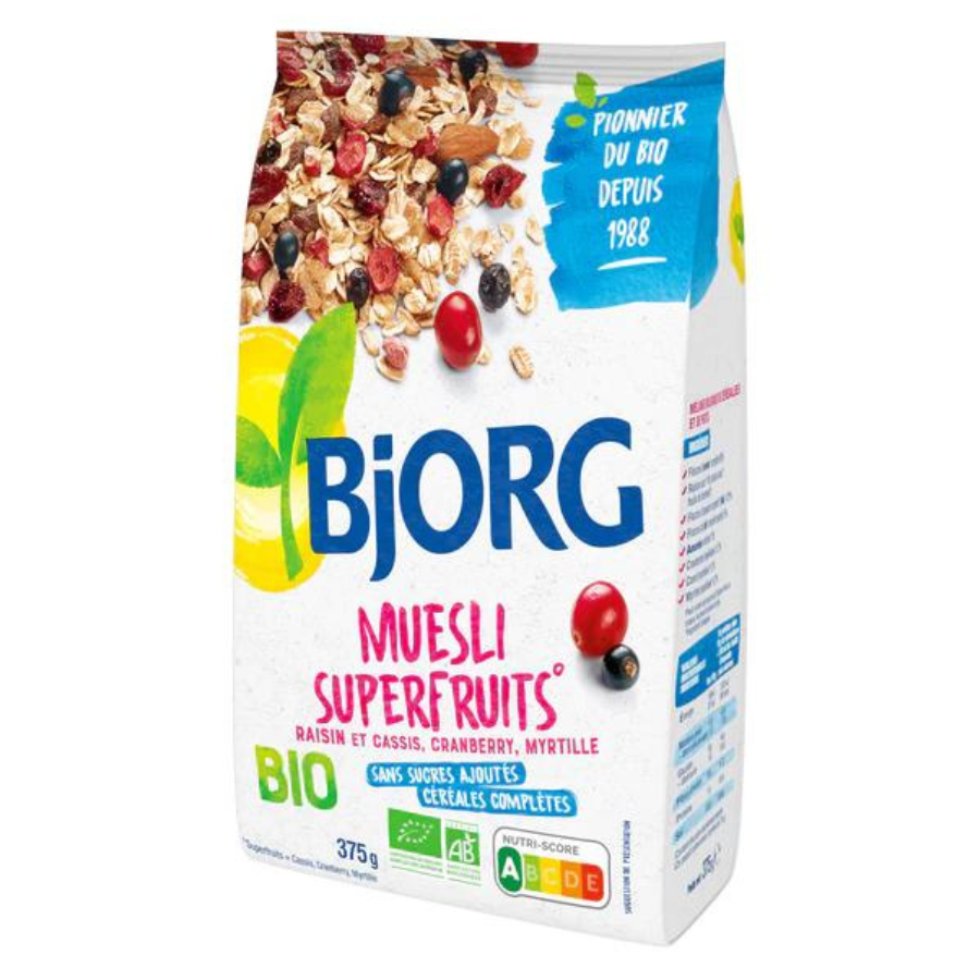 Bjorg Muesli Superfruits 375g