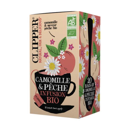 Clipper Camomille & Pêche Infusion Bio 30g