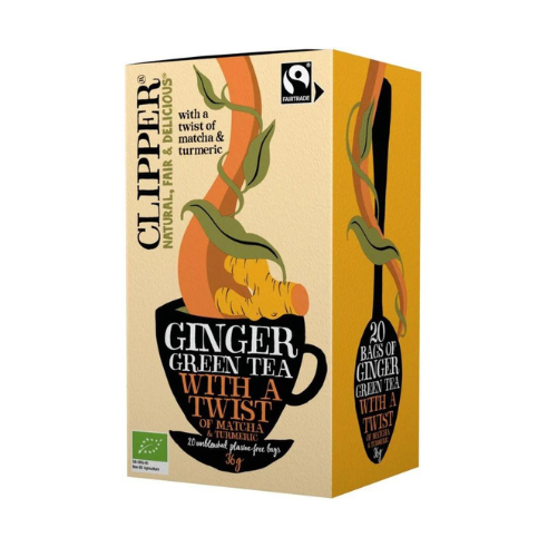 Clipper Ginger Green Tea with a Twist of Matcha & Tumeric 36g