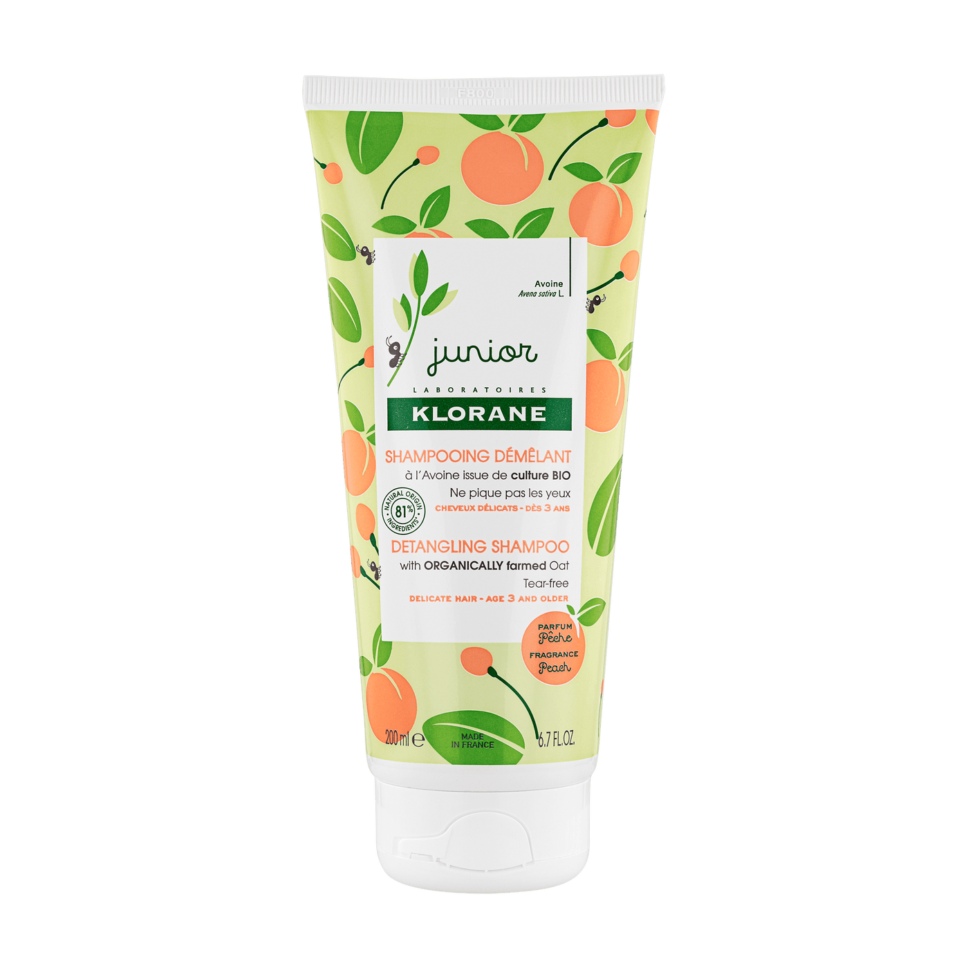 Klorane Petit Junior - Shampooing Demelant (Peche) 200Ml