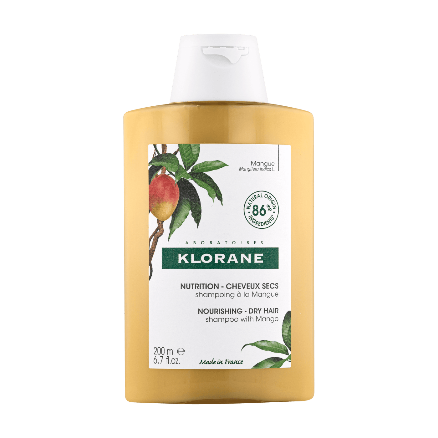 Klorane Shampooing Cheveux Secs Beurre De Mangue - 200Ml