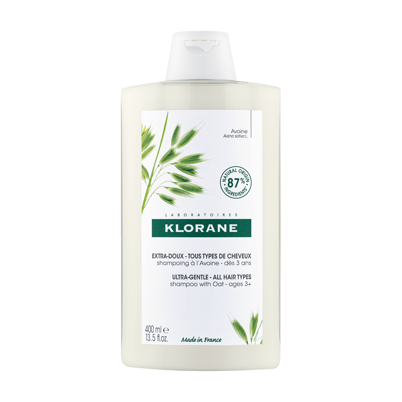 Klorane Shampooing Usage Frequent Lait D'Avoine - 400Ml