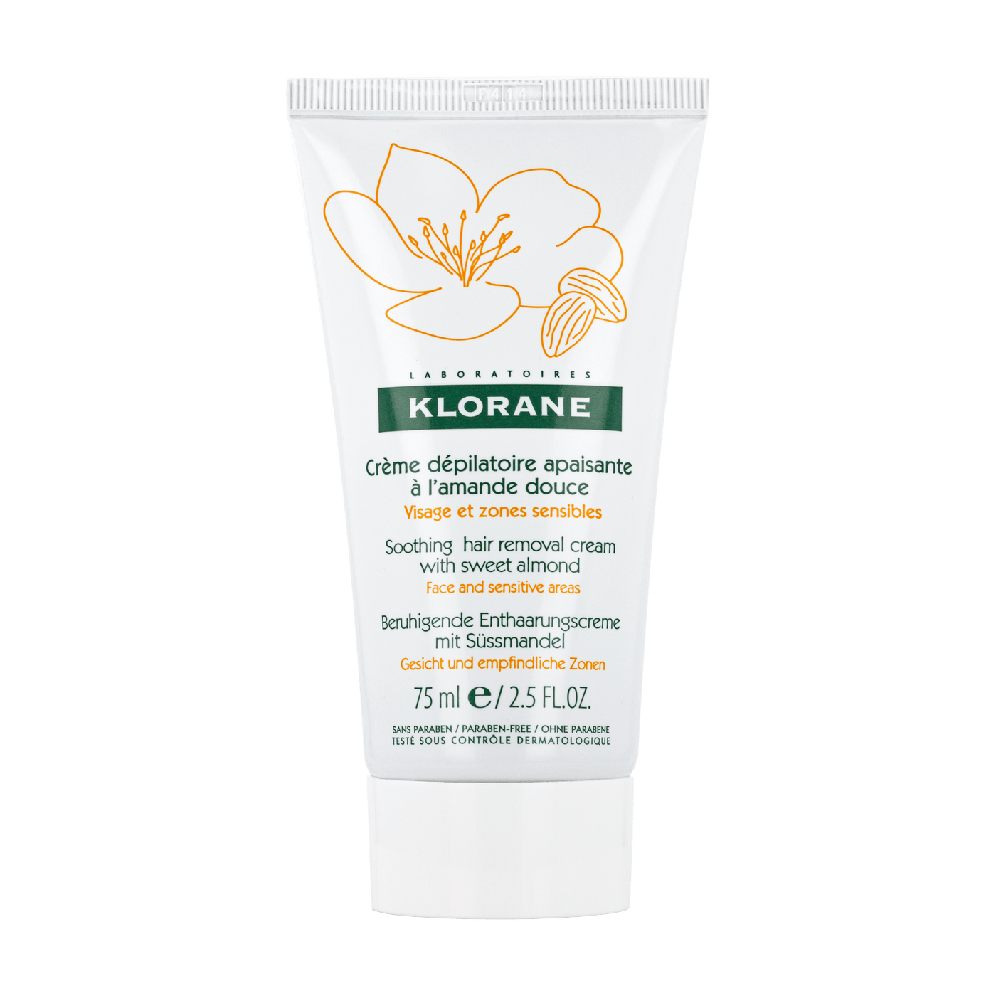 Klorane Crème Depilatoire Zones Sensibles 75Ml