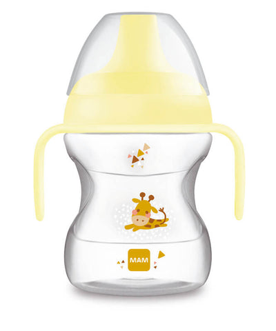 Mam Tasse d'apprentissage 190 ml - Décorée bec souple avec anse  (Mois 6+)